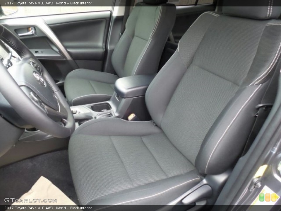 Black Interior Front Seat for the 2017 Toyota RAV4 XLE AWD Hybrid #118628633