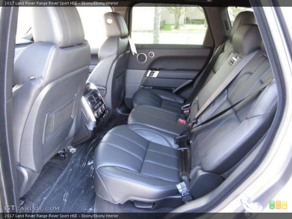 Ebony/Ebony Interior Rear Seat for the 2017 Land Rover Range Rover Sport HSE #118630055