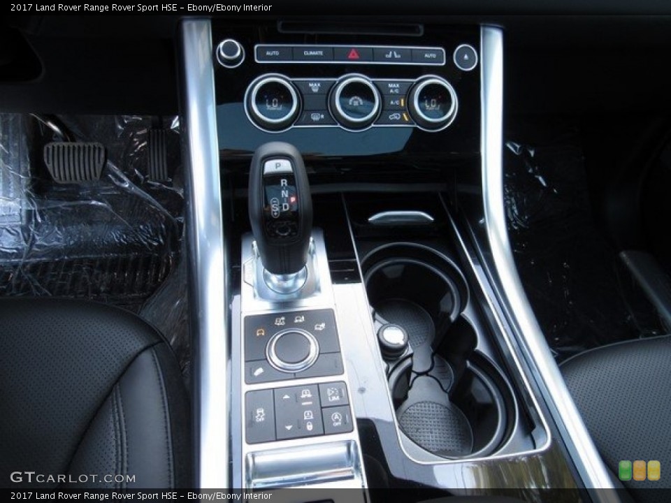 Ebony/Ebony Interior Controls for the 2017 Land Rover Range Rover Sport HSE #118630343