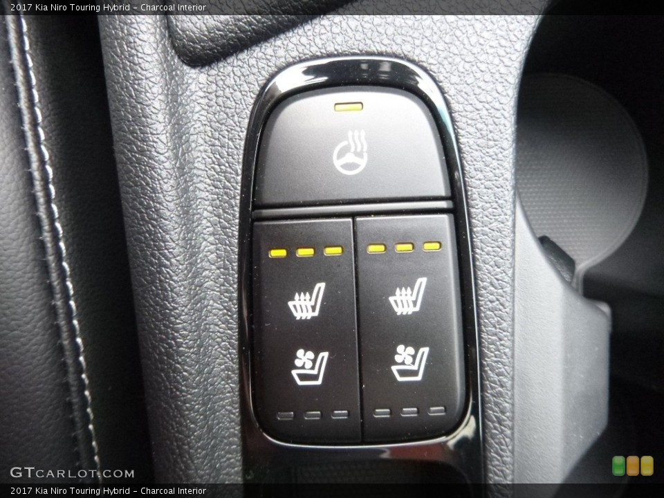 Charcoal Interior Controls for the 2017 Kia Niro Touring Hybrid #118630508