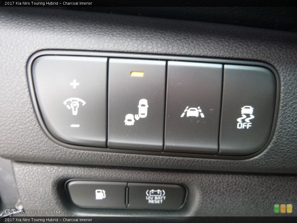 Charcoal Interior Controls for the 2017 Kia Niro Touring Hybrid #118630535