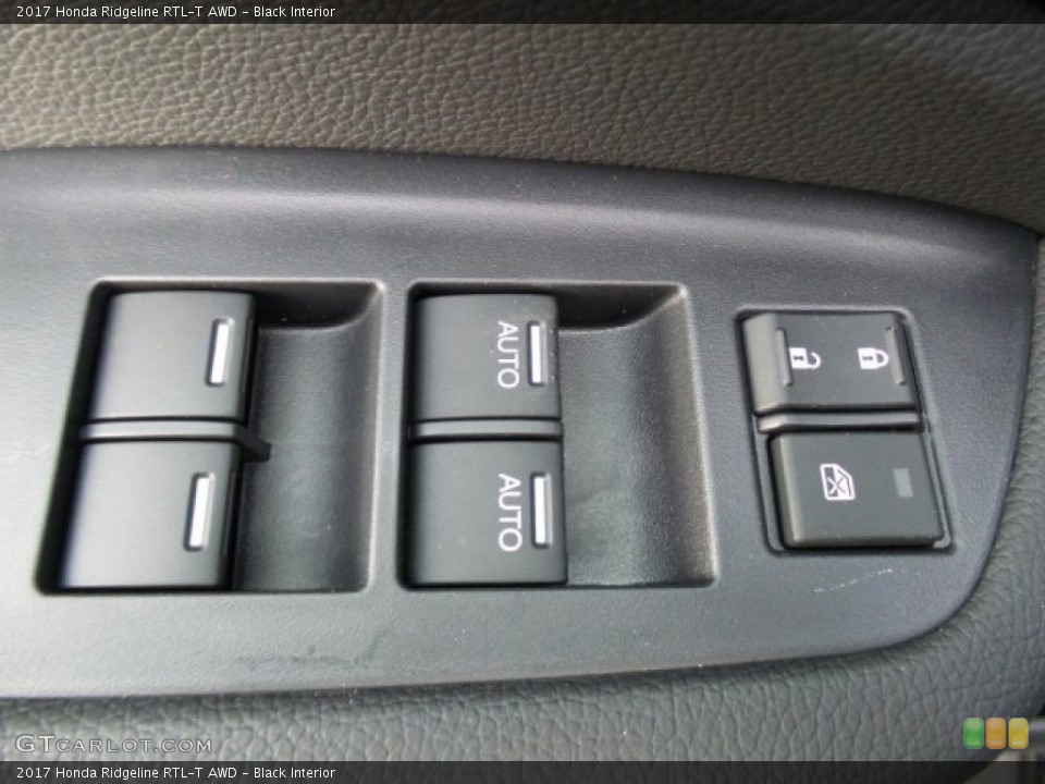 Black Interior Controls for the 2017 Honda Ridgeline RTL-T AWD #118631270