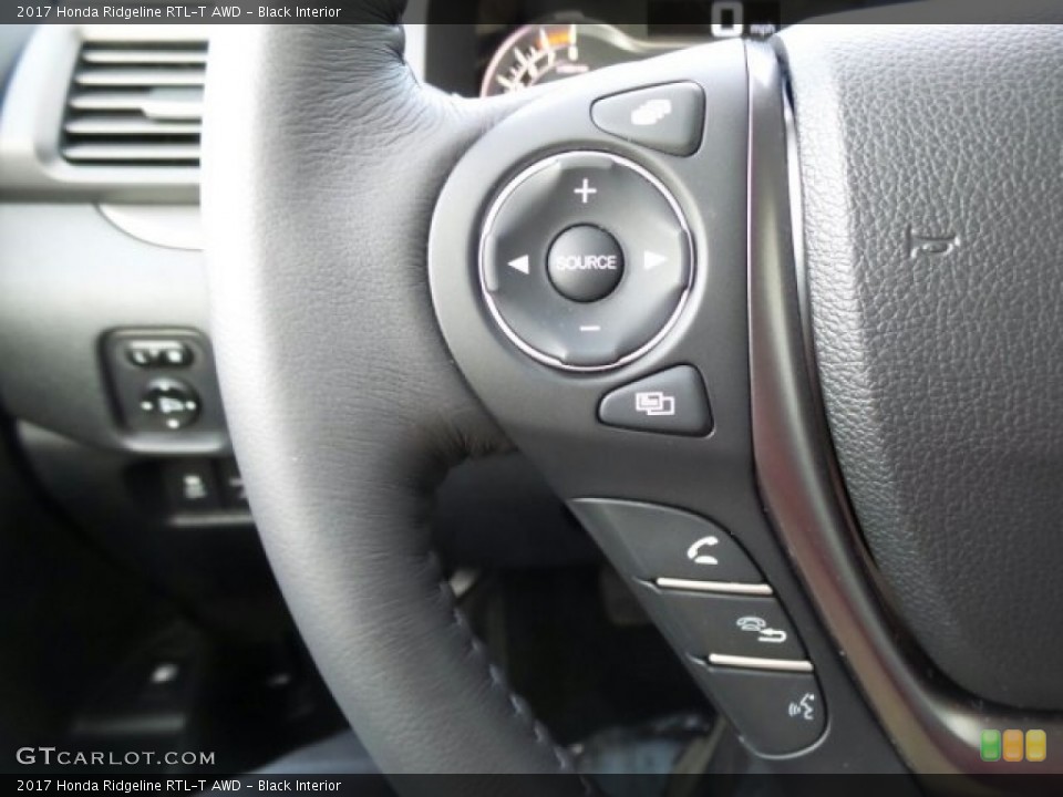 Black Interior Controls for the 2017 Honda Ridgeline RTL-T AWD #118631387