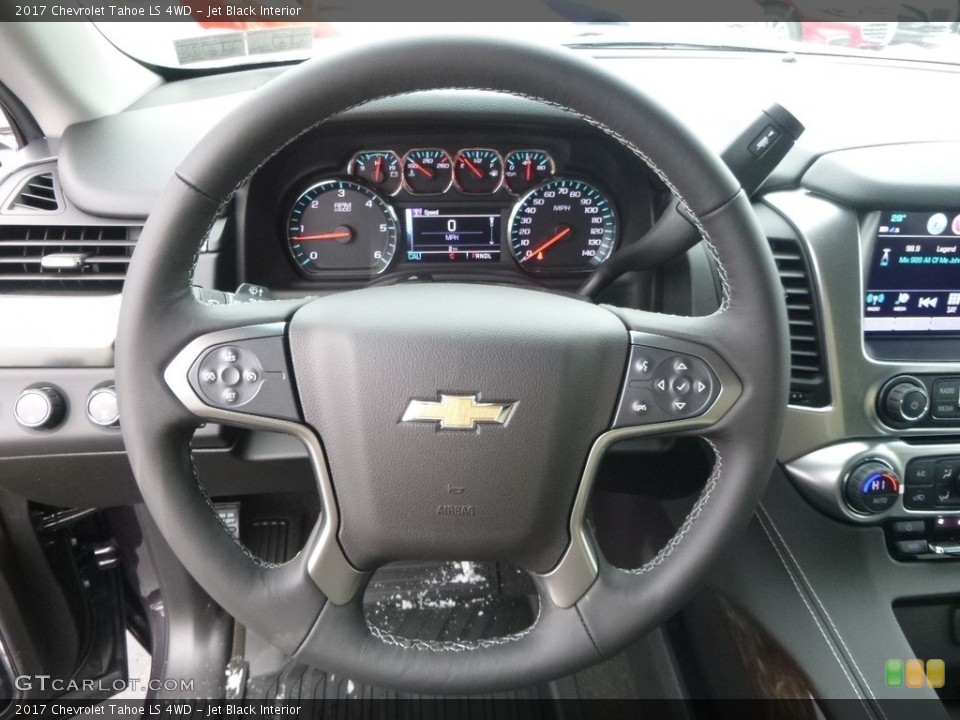 Jet Black Interior Steering Wheel for the 2017 Chevrolet Tahoe LS 4WD #118637552