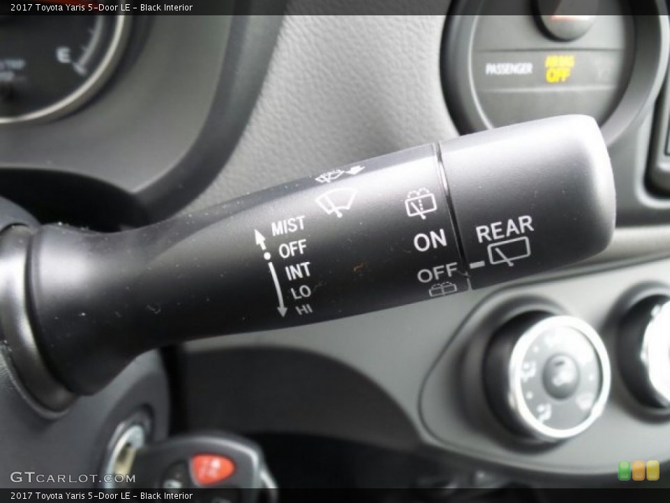 Black Interior Controls for the 2017 Toyota Yaris 5-Door LE #118642244