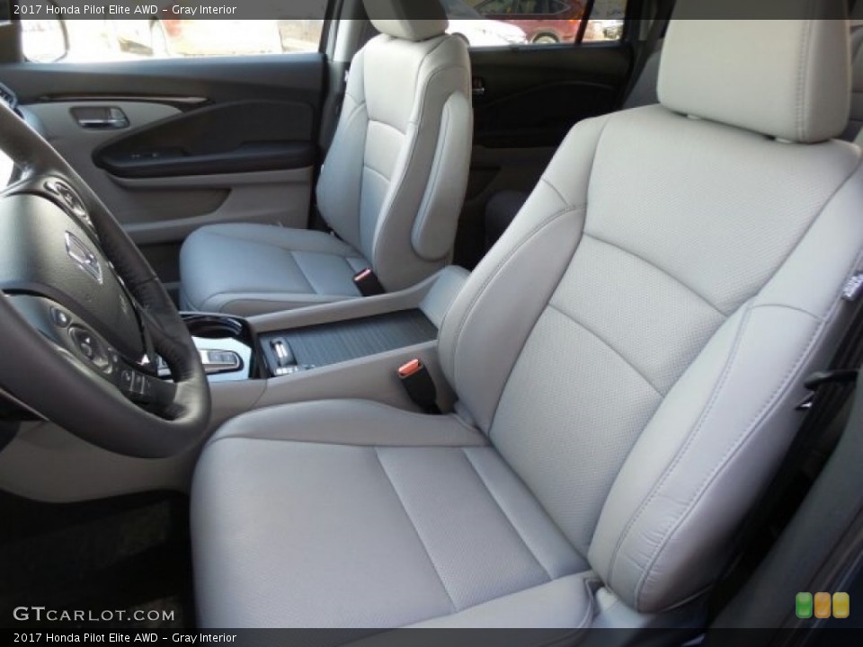 Gray Interior Front Seat for the 2017 Honda Pilot Elite AWD #118645184