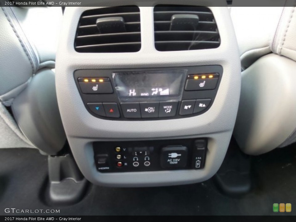 Gray Interior Controls for the 2017 Honda Pilot Elite AWD #118645220