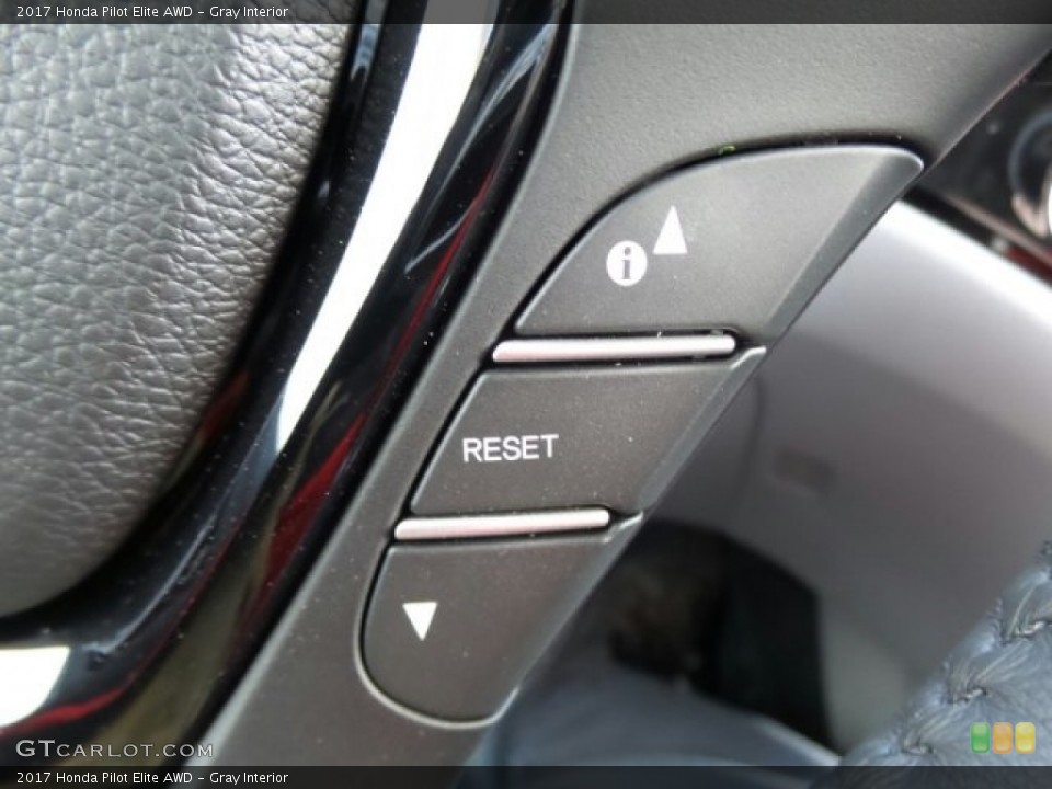Gray Interior Controls for the 2017 Honda Pilot Elite AWD #118645502