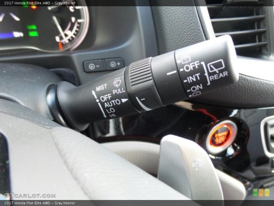 Gray Interior Controls for the 2017 Honda Pilot Elite AWD #118645520
