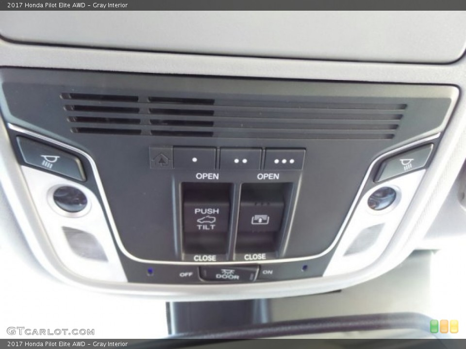 Gray Interior Controls for the 2017 Honda Pilot Elite AWD #118645614