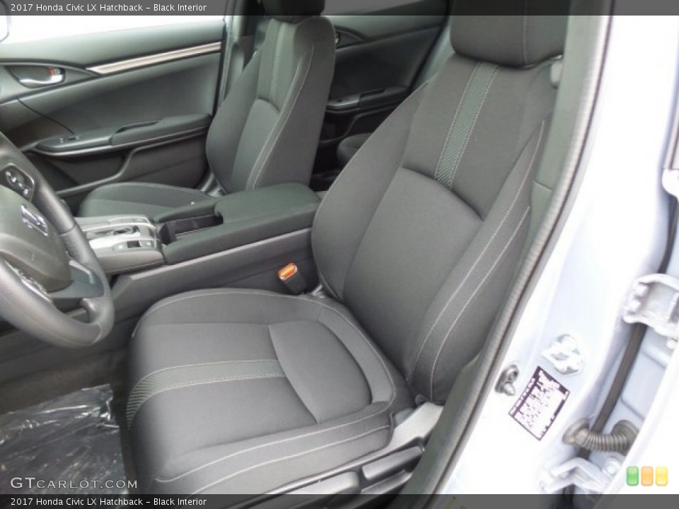 Black Interior Front Seat for the 2017 Honda Civic LX Hatchback #118647495