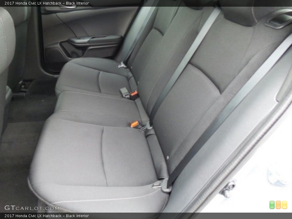 Black Interior Rear Seat for the 2017 Honda Civic LX Hatchback #118647503