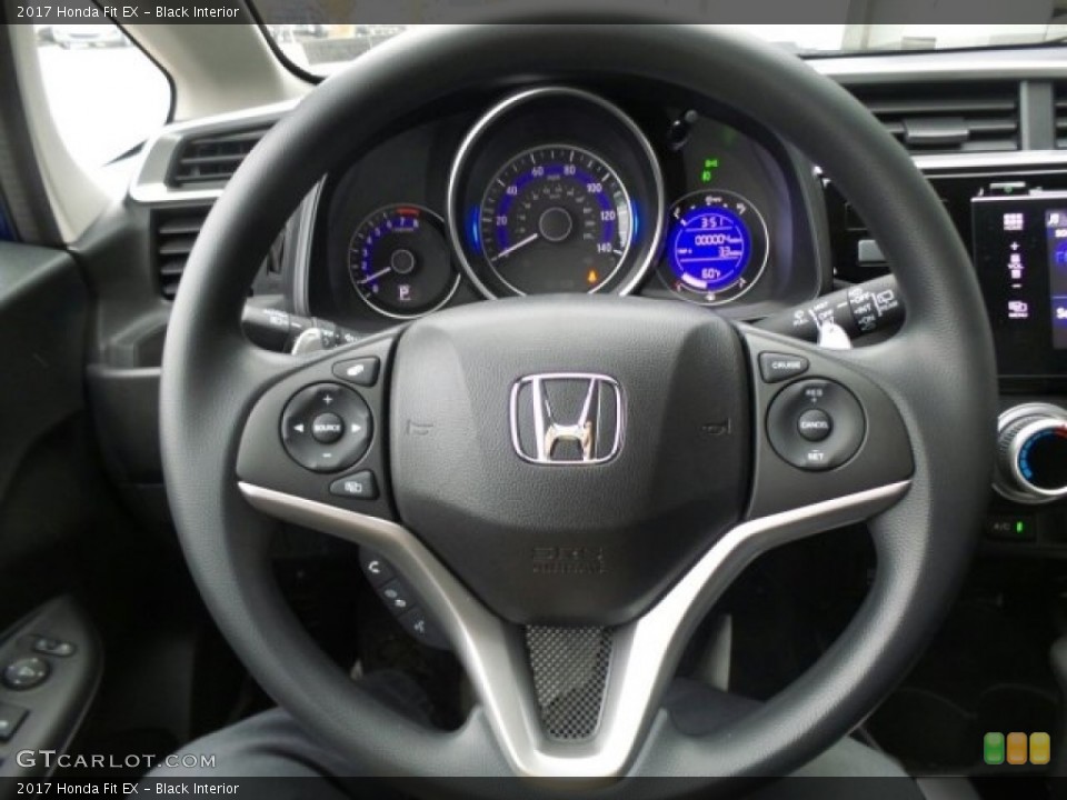 Black Interior Steering Wheel for the 2017 Honda Fit EX #118647929