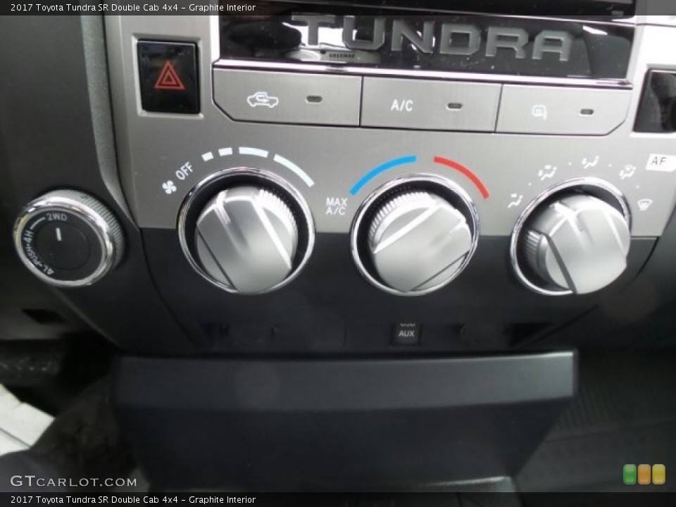 Graphite Interior Controls for the 2017 Toyota Tundra SR Double Cab 4x4 #118647935