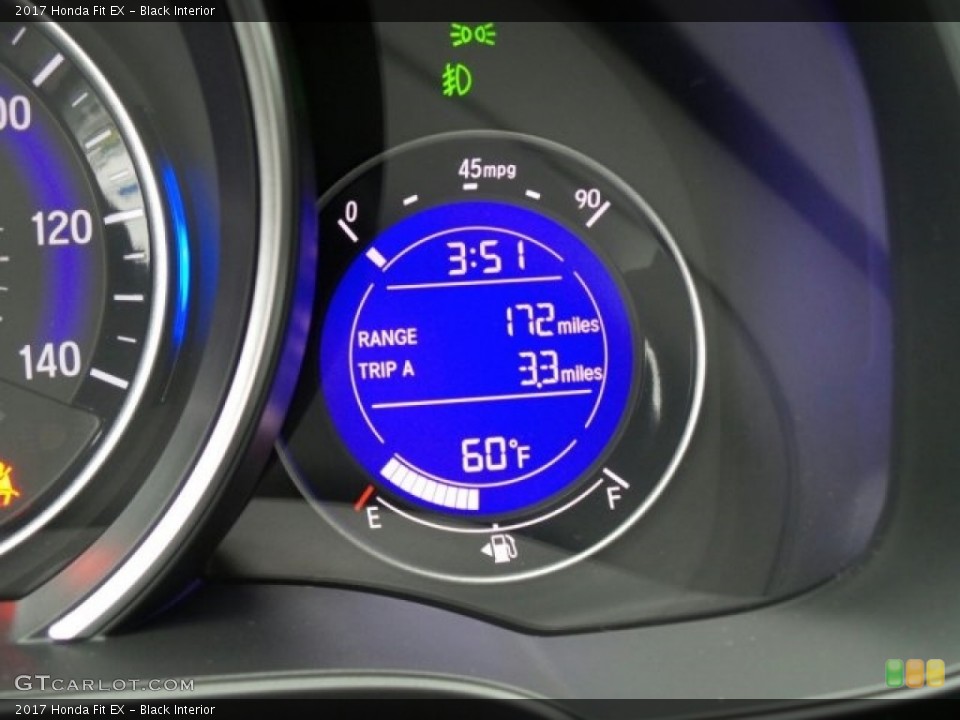 Black Interior Gauges for the 2017 Honda Fit EX #118647956