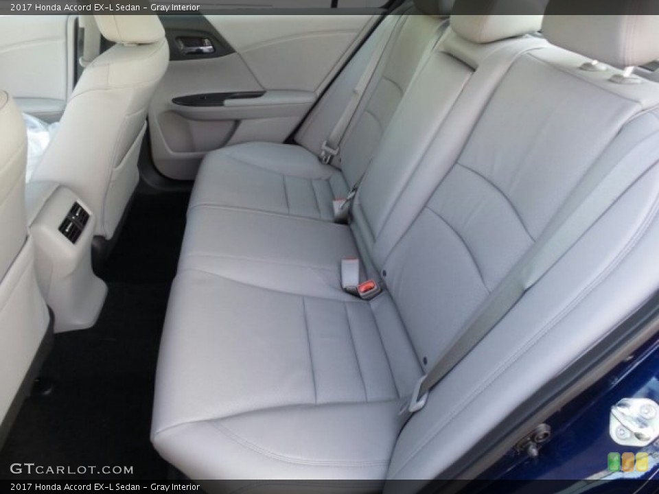 Gray Interior Rear Seat for the 2017 Honda Accord EX-L Sedan #118653122