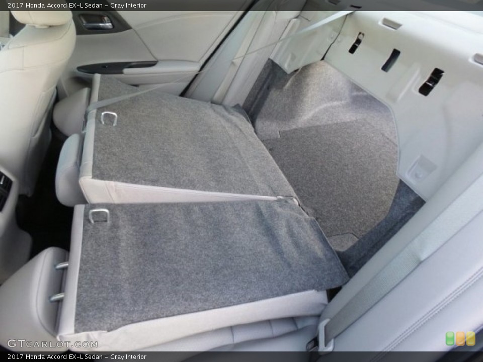 Gray Interior Rear Seat for the 2017 Honda Accord EX-L Sedan #118653128