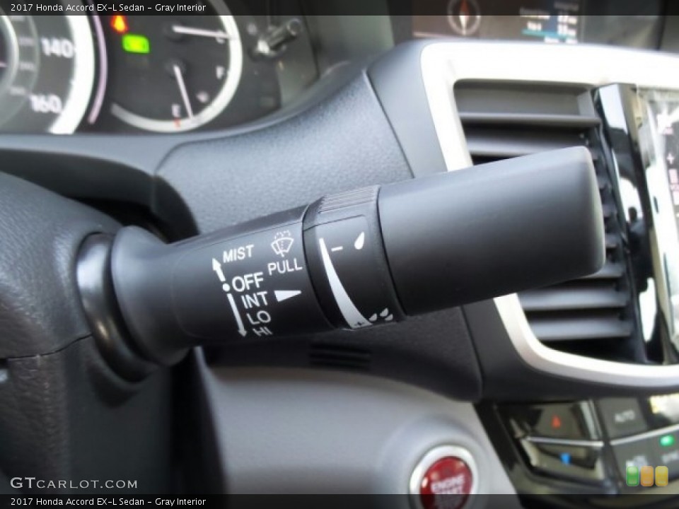 Gray Interior Controls for the 2017 Honda Accord EX-L Sedan #118653170