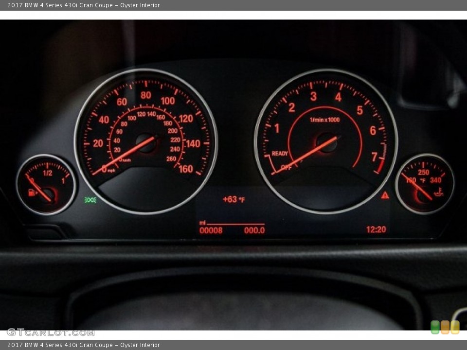 Oyster Interior Gauges for the 2017 BMW 4 Series 430i Gran Coupe #118653830