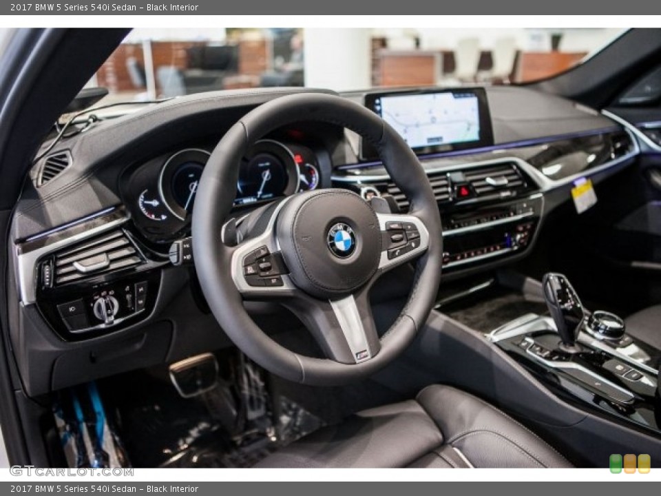 Black Interior Photo for the 2017 BMW 5 Series 540i Sedan #118654061