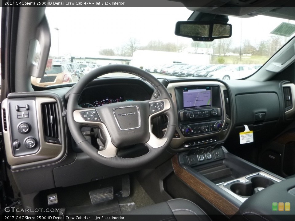 Jet Black Interior Photo for the 2017 GMC Sierra 2500HD Denali Crew Cab 4x4 #118654644
