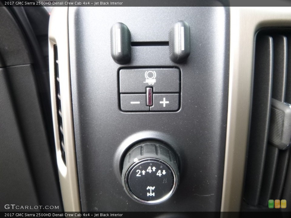 Jet Black Interior Controls for the 2017 GMC Sierra 2500HD Denali Crew Cab 4x4 #118654722