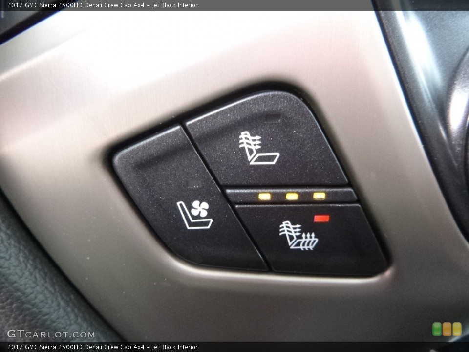Jet Black Interior Controls for the 2017 GMC Sierra 2500HD Denali Crew Cab 4x4 #118654772