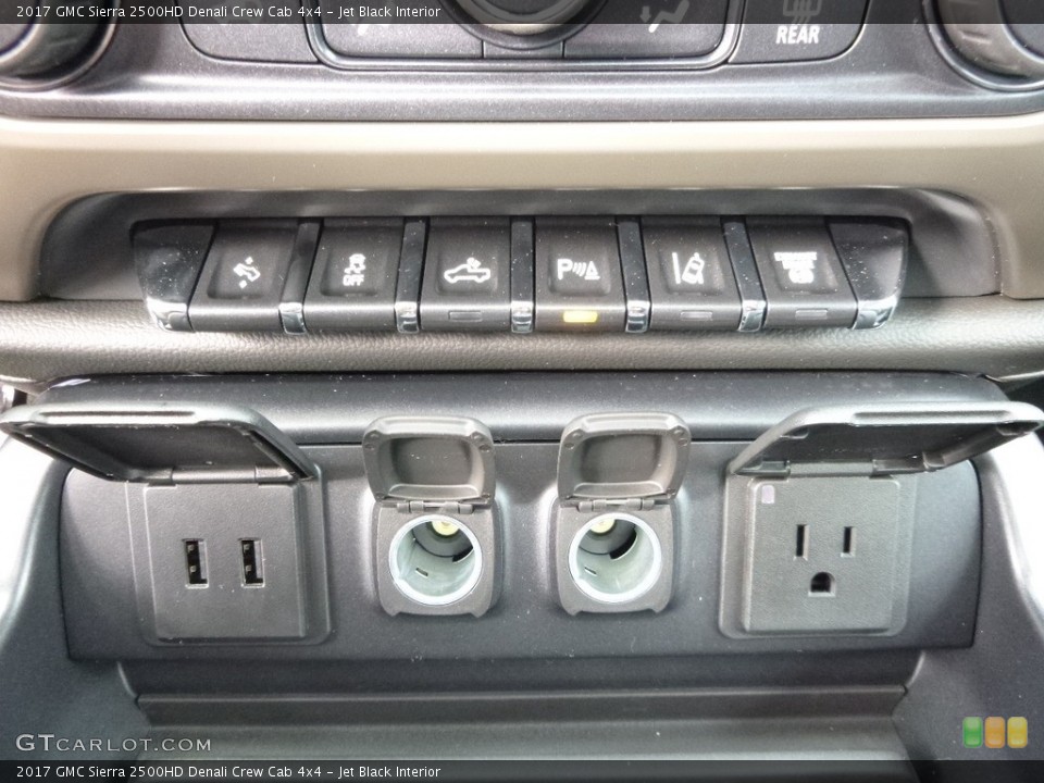 Jet Black Interior Controls for the 2017 GMC Sierra 2500HD Denali Crew Cab 4x4 #118654823