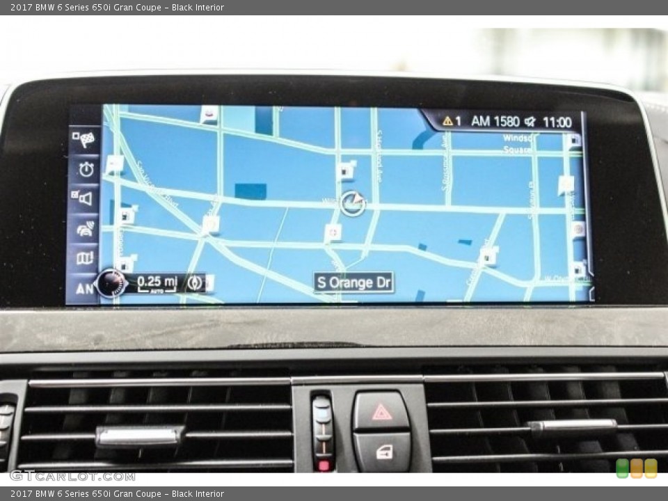 Black Interior Navigation for the 2017 BMW 6 Series 650i Gran Coupe #118656851