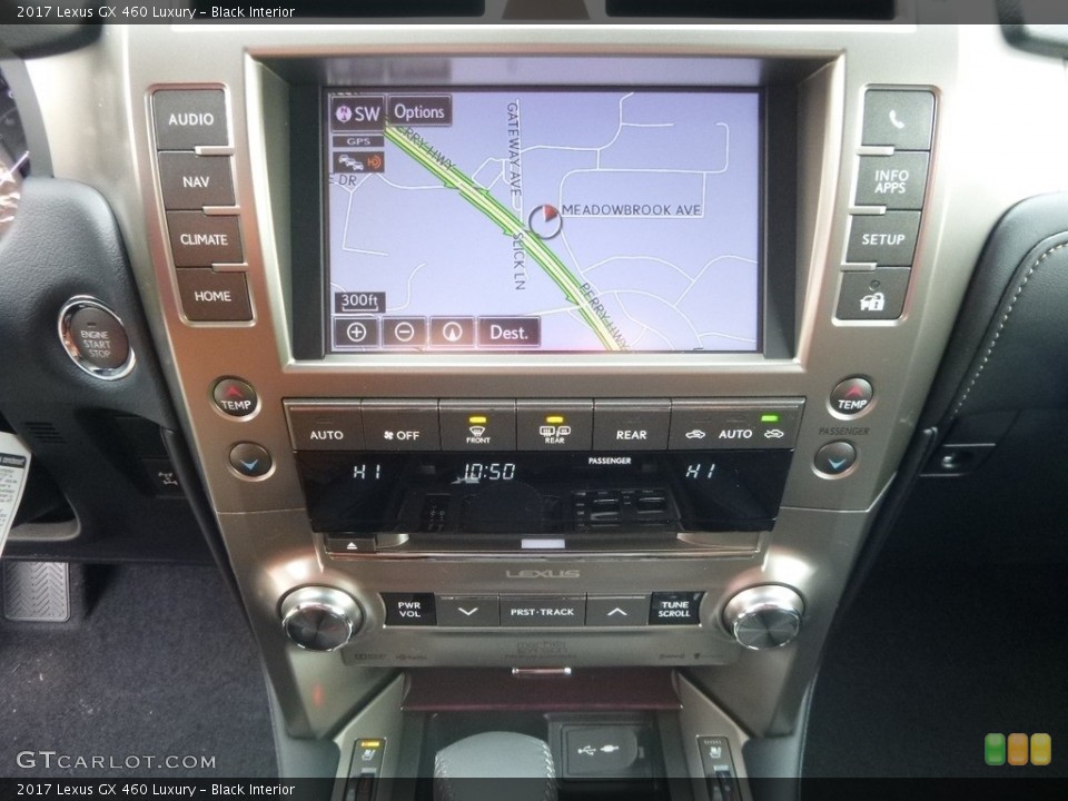 Black Interior Navigation for the 2017 Lexus GX 460 Luxury #118658492