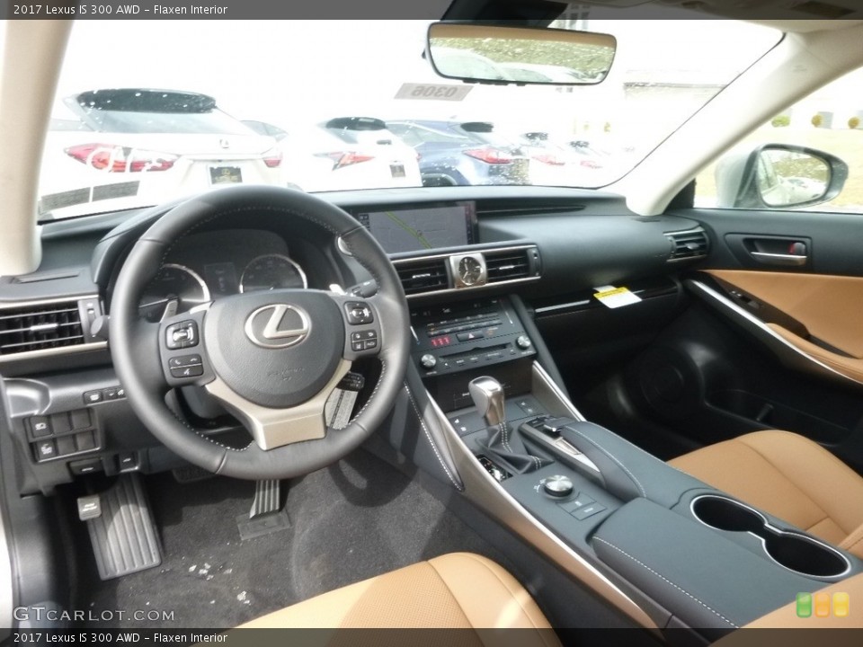 Flaxen Interior Photo for the 2017 Lexus IS 300 AWD #118658954