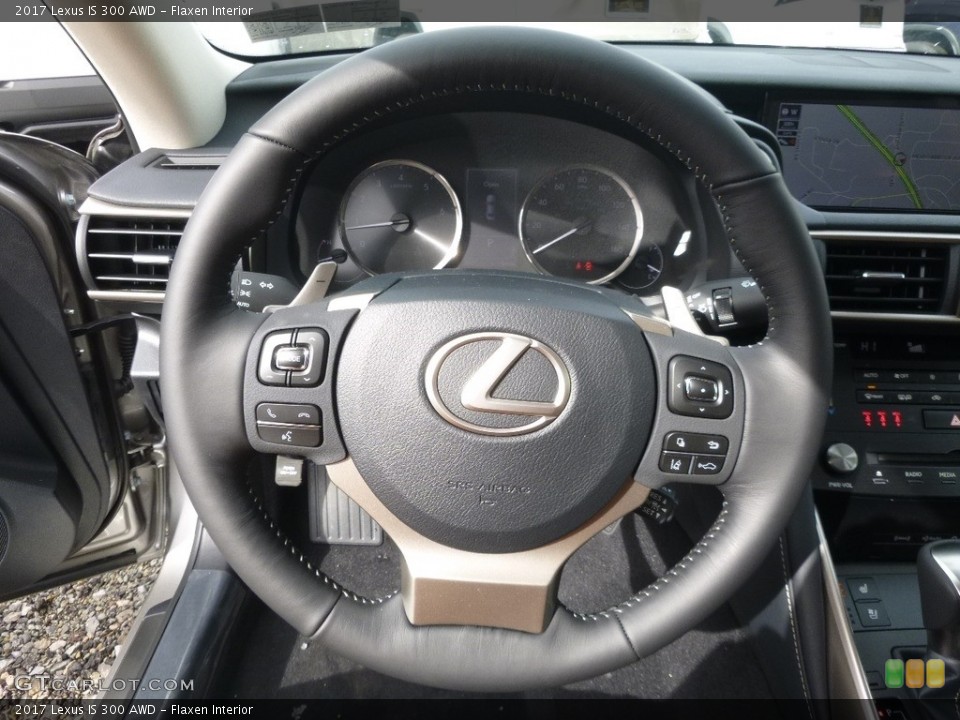 Flaxen Interior Steering Wheel for the 2017 Lexus IS 300 AWD #118659020