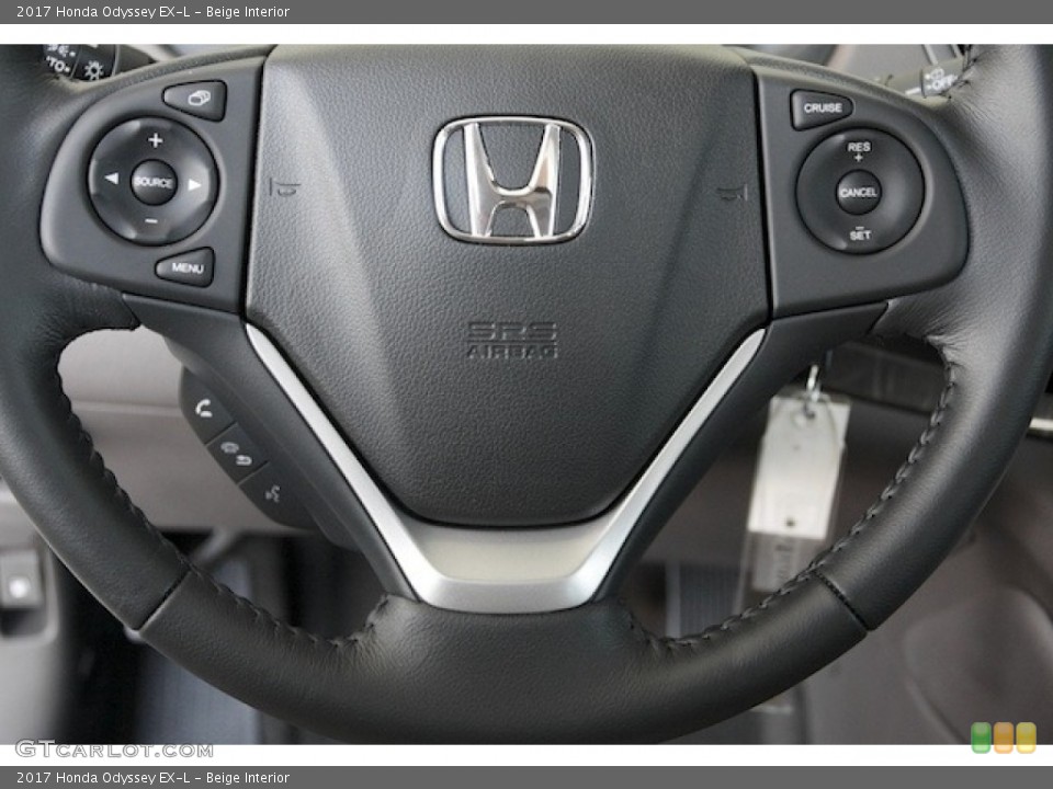 Beige Interior Steering Wheel for the 2017 Honda Odyssey EX-L #118662429