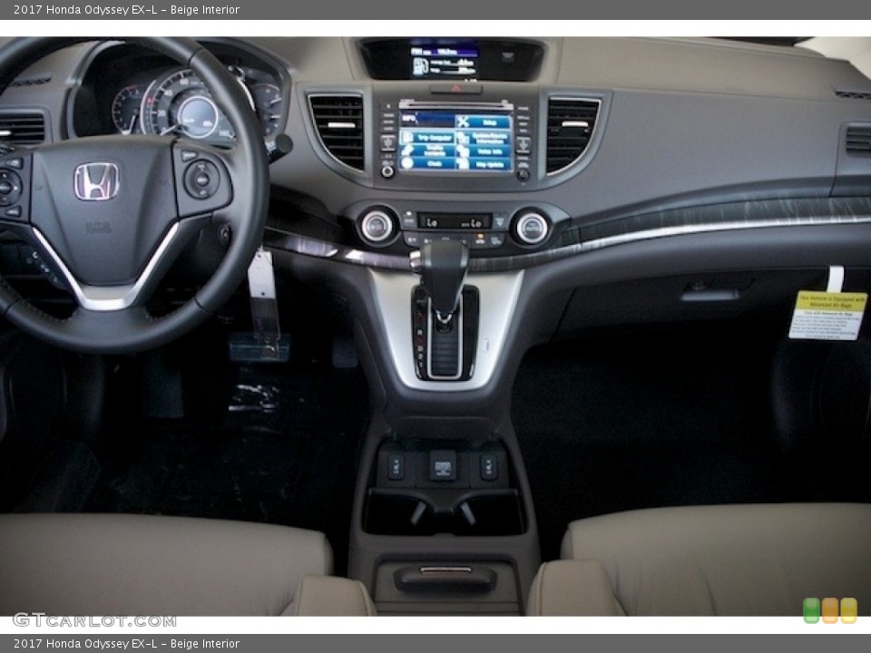 Beige Interior Dashboard for the 2017 Honda Odyssey EX-L #118662498