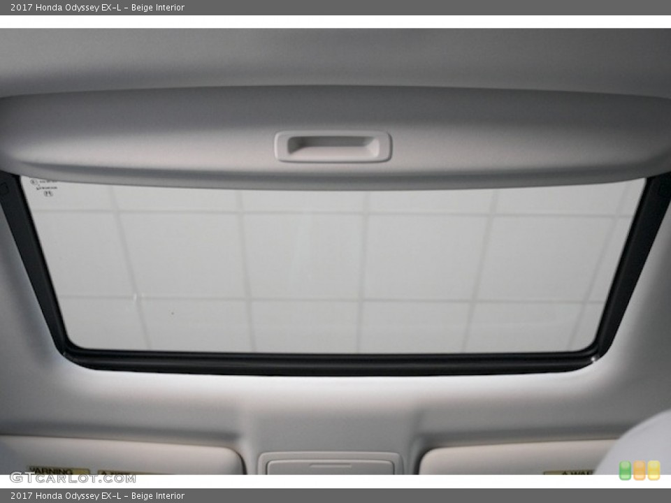 Beige Interior Sunroof for the 2017 Honda Odyssey EX-L #118662519