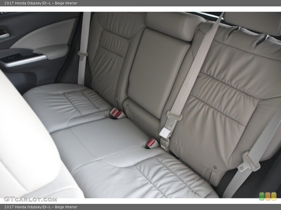 Beige Interior Rear Seat for the 2017 Honda Odyssey EX-L #118662549