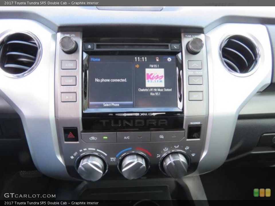 Graphite Interior Controls for the 2017 Toyota Tundra SR5 Double Cab #118666776
