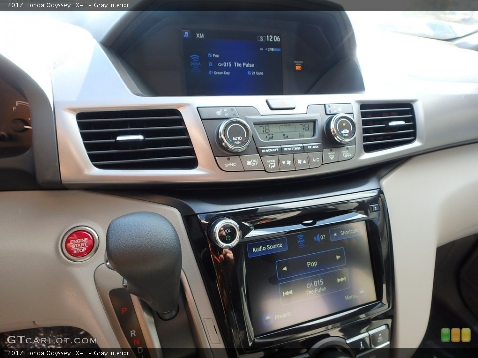 Gray Interior Controls for the 2017 Honda Odyssey EX-L #118669005
