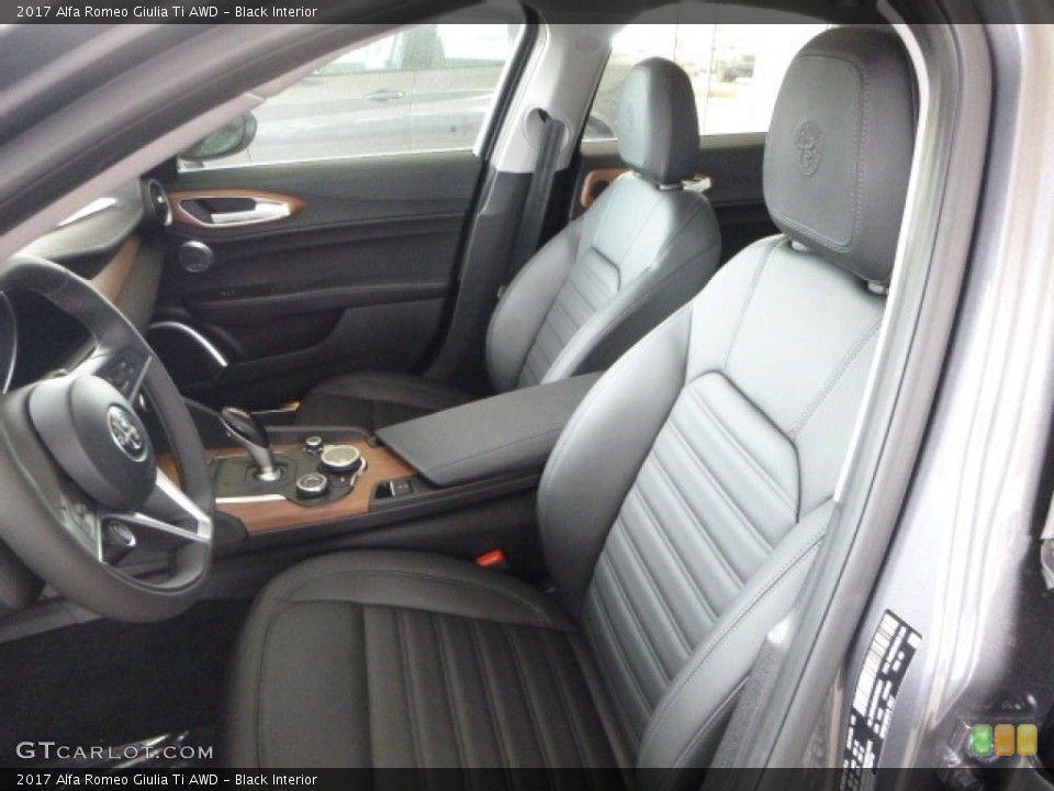 Black Interior Front Seat for the 2017 Alfa Romeo Giulia Ti AWD #118670643