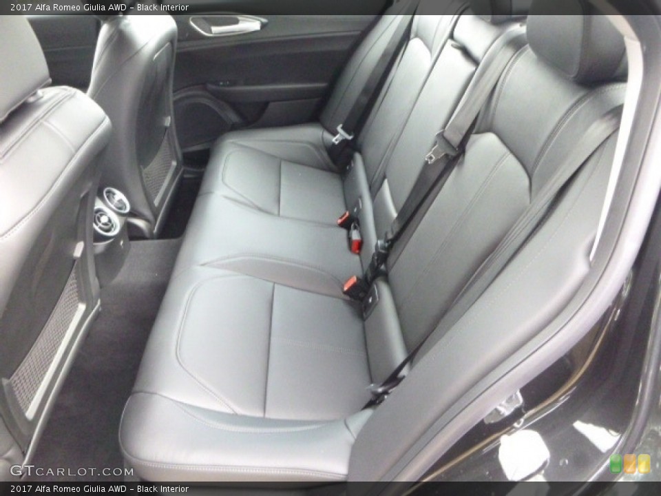 Black Interior Rear Seat for the 2017 Alfa Romeo Giulia AWD #118670910