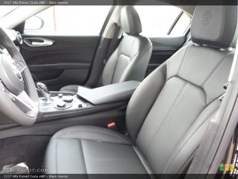 Black Interior Front Seat for the 2017 Alfa Romeo Giulia AWD #118671021