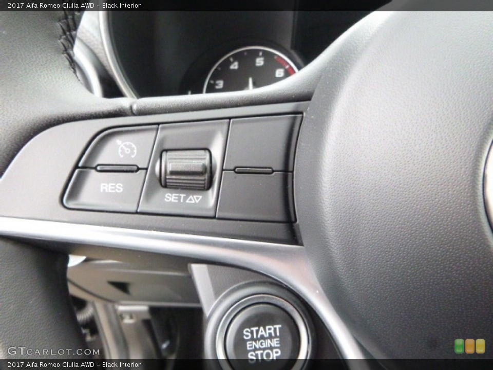 Black Interior Controls for the 2017 Alfa Romeo Giulia AWD #118671126