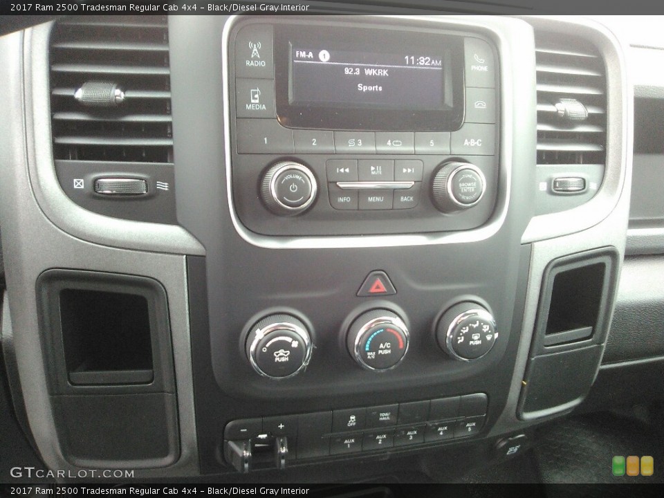 Black/Diesel Gray Interior Controls for the 2017 Ram 2500 Tradesman Regular Cab 4x4 #118673499