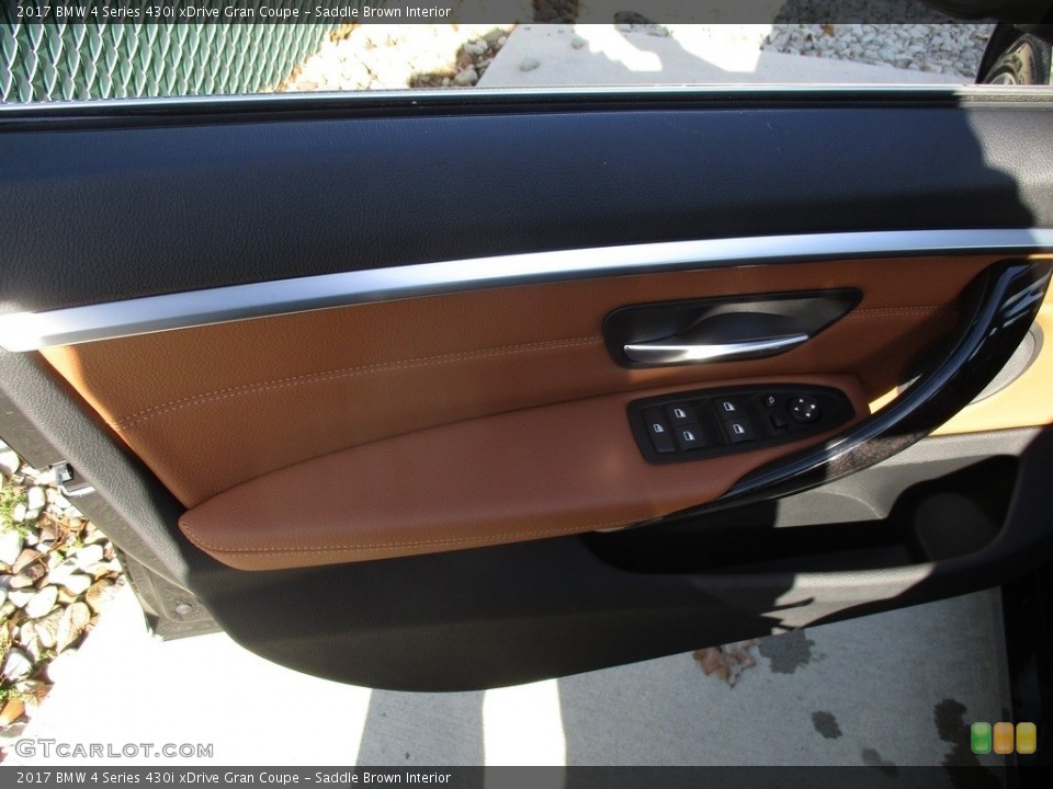Saddle Brown Interior Door Panel for the 2017 BMW 4 Series 430i xDrive Gran Coupe #118673538