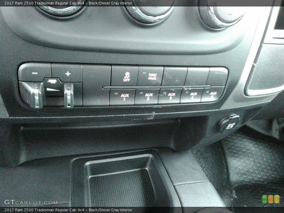 Black/Diesel Gray Interior Controls for the 2017 Ram 2500 Tradesman Regular Cab 4x4 #118673556