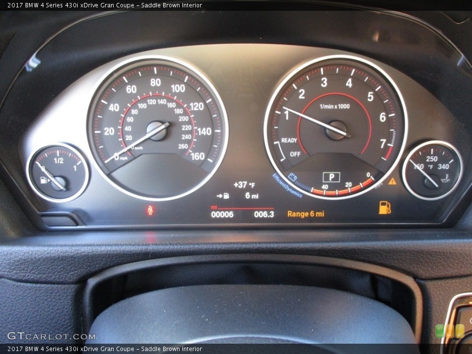 Saddle Brown Interior Gauges for the 2017 BMW 4 Series 430i xDrive Gran Coupe #118673757