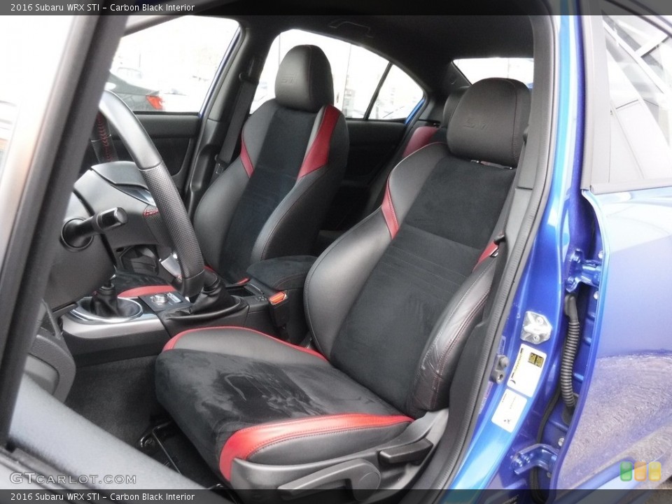 Carbon Black Interior Front Seat for the 2016 Subaru WRX STI #118678116