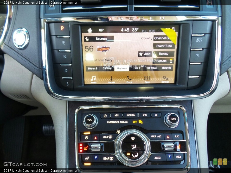 Cappuccino Interior Controls for the 2017 Lincoln Continental Select #118685361