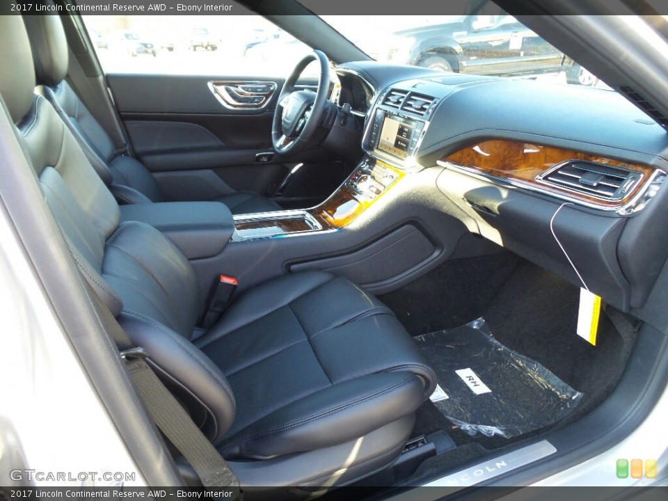 Ebony Interior Front Seat for the 2017 Lincoln Continental Reserve AWD #118686867
