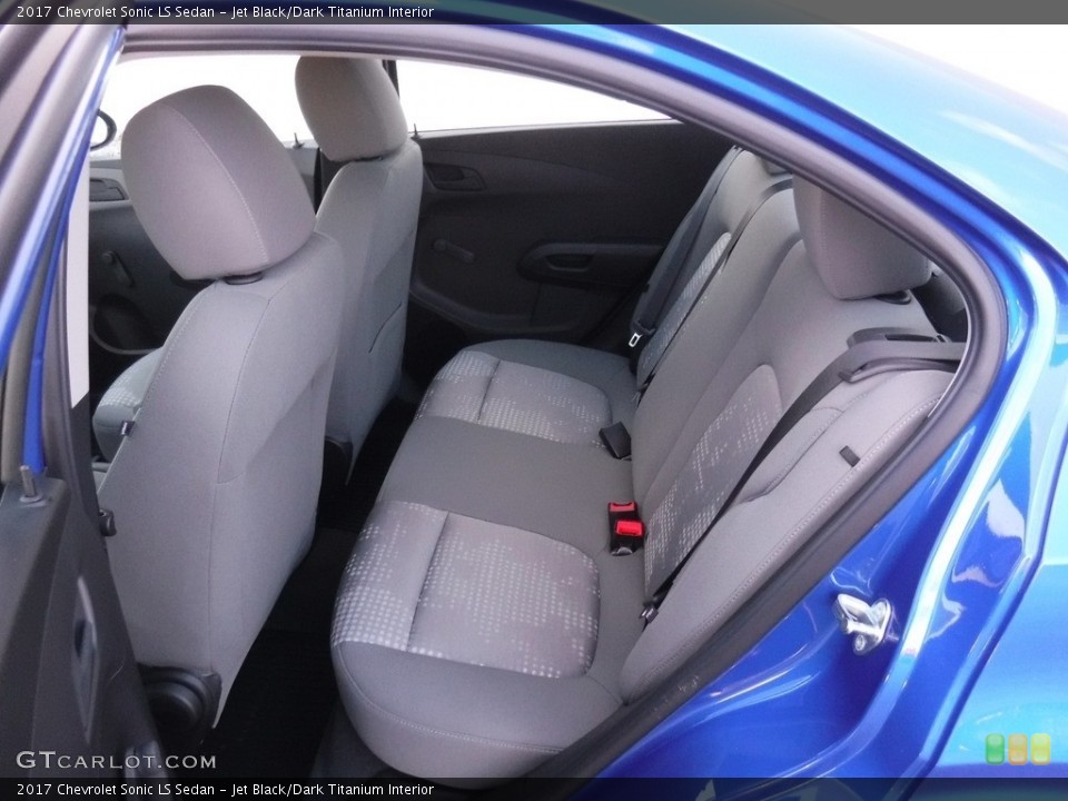 Jet Black/Dark Titanium Interior Rear Seat for the 2017 Chevrolet Sonic LS Sedan #118687641